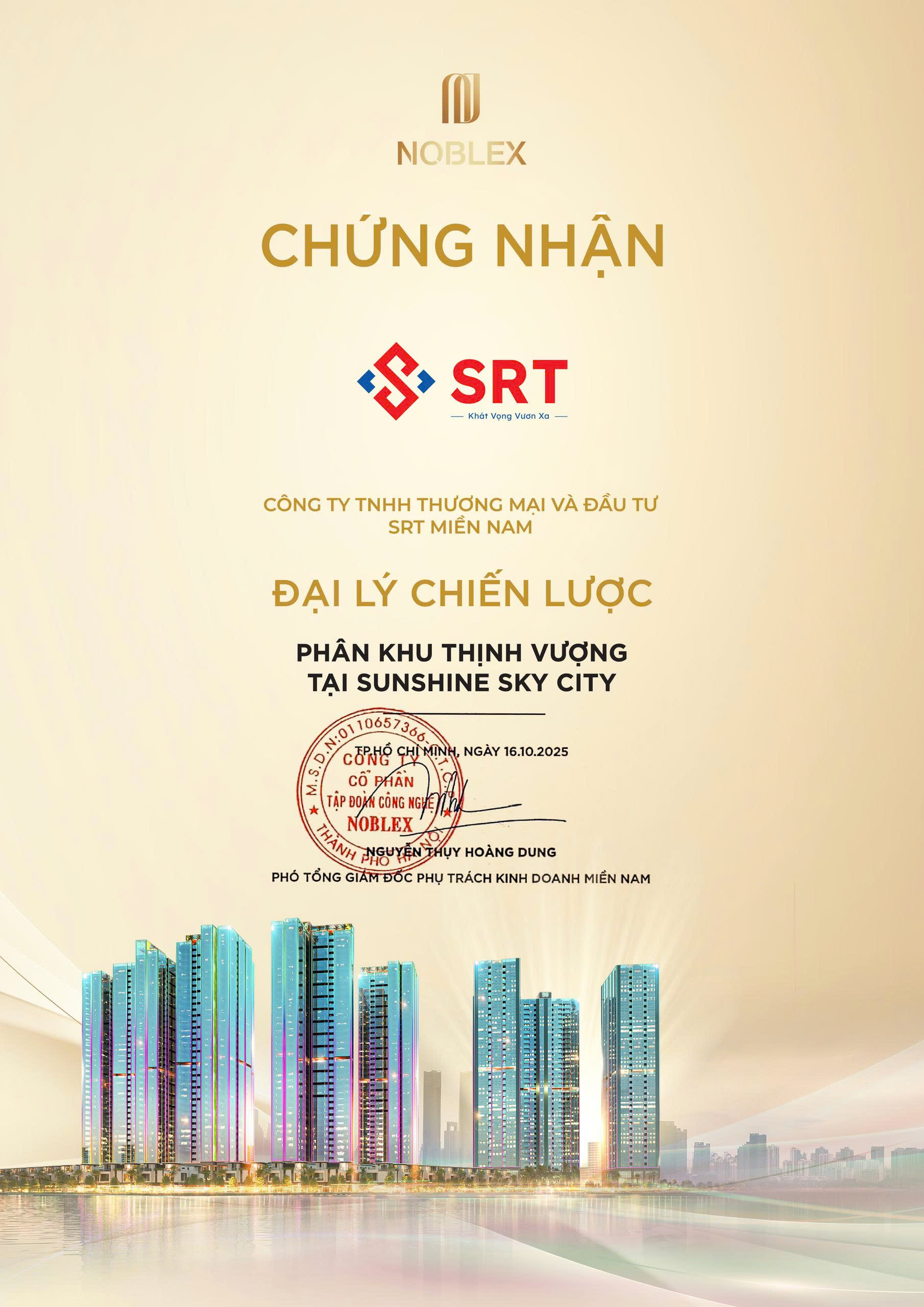 Chính sách bảo mật 1 Giay chung nhan Sunshine Sky City Mien Nam